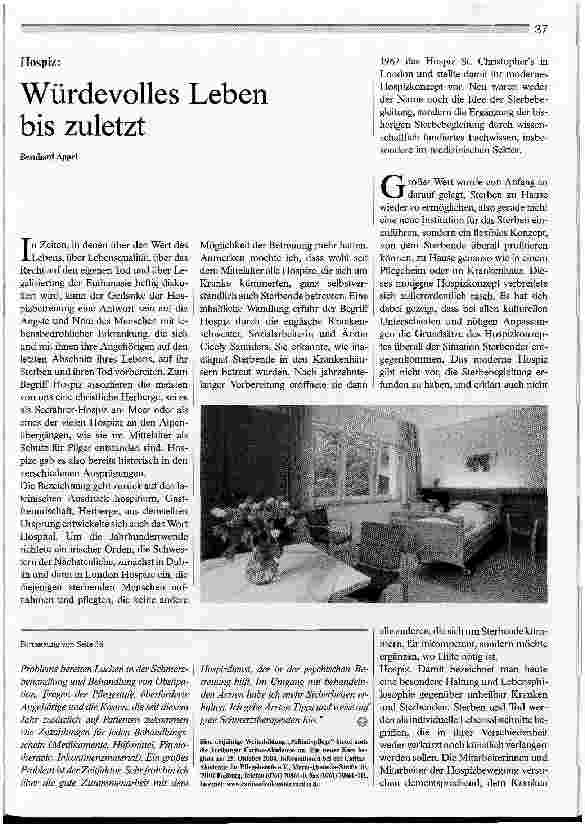 Vorschauseite 3: Sterben und Tod Eine Herausforderung für die Pflege