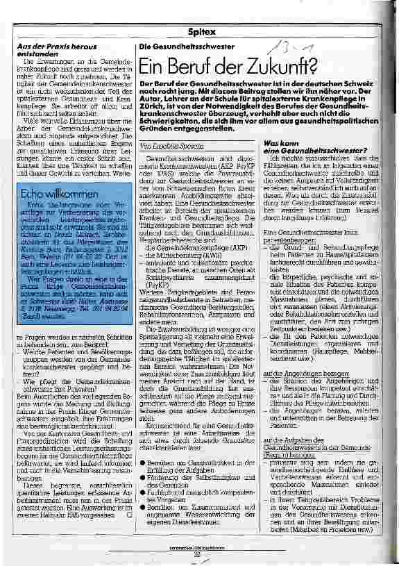 Vorschauseite 3: Eine gemeinsame Sprache finden Kanton Bern testet Leistungserfassungsbogen