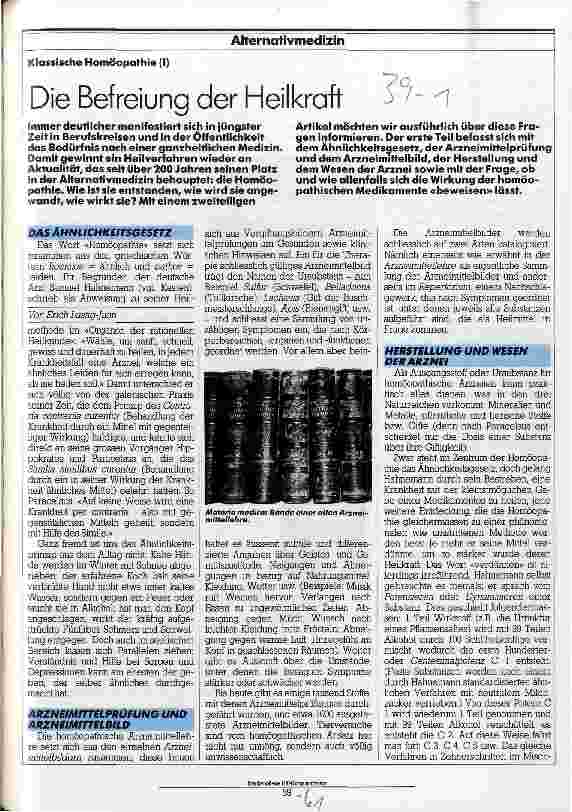 Vorschauseite 1: Die Befreiung der Heilkraft Klassische Homöopathie