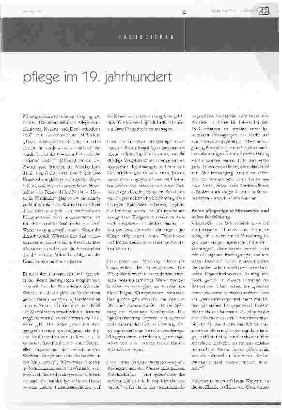 Vorschauseite 4: Teil IIzur pflege in österreichs krankenhausern im 19. Jahrhundert