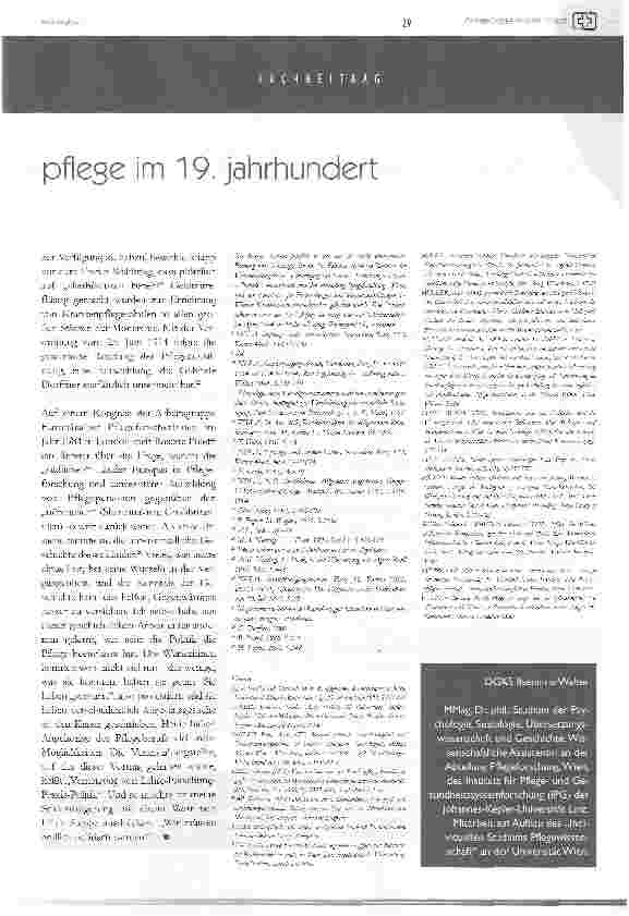 Vorschauseite 6: Teil IIzur pflege in österreichs krankenhausern im 19. Jahrhundert