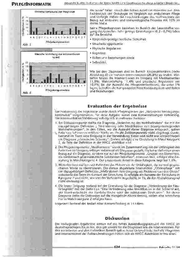Vorschauseite 4: Evaluation der Home Health Care Classification für denpraktischen Einsatz im deutschsprachigen Raum