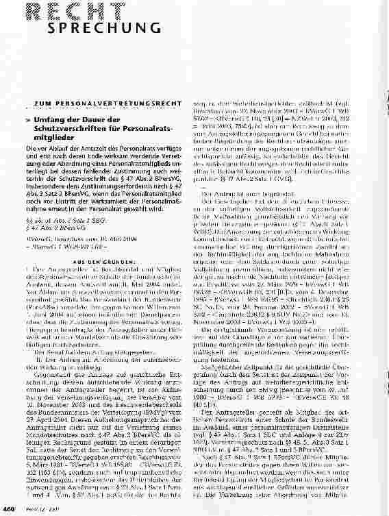 Vorschauseite 1: Rechtsprechung