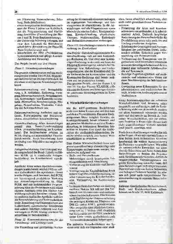 Vorschauseite 2: EDV-Anwendung im Krankenhaus
