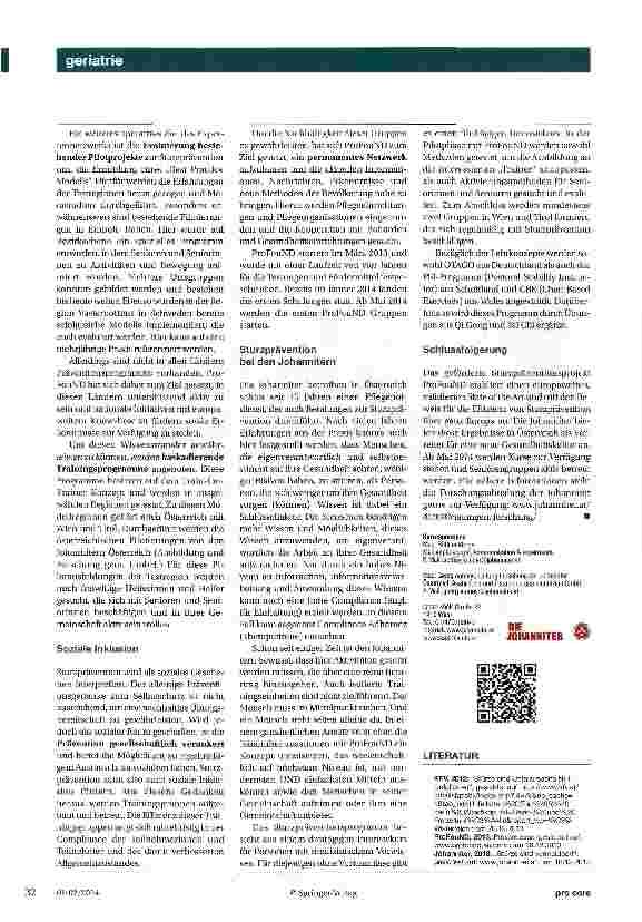 Vorschauseite 3: Autonomie im Alter bewahrenPROFOUND -Validierte Trainingskonzepte und Berufsausbildung im europäischen Kontext