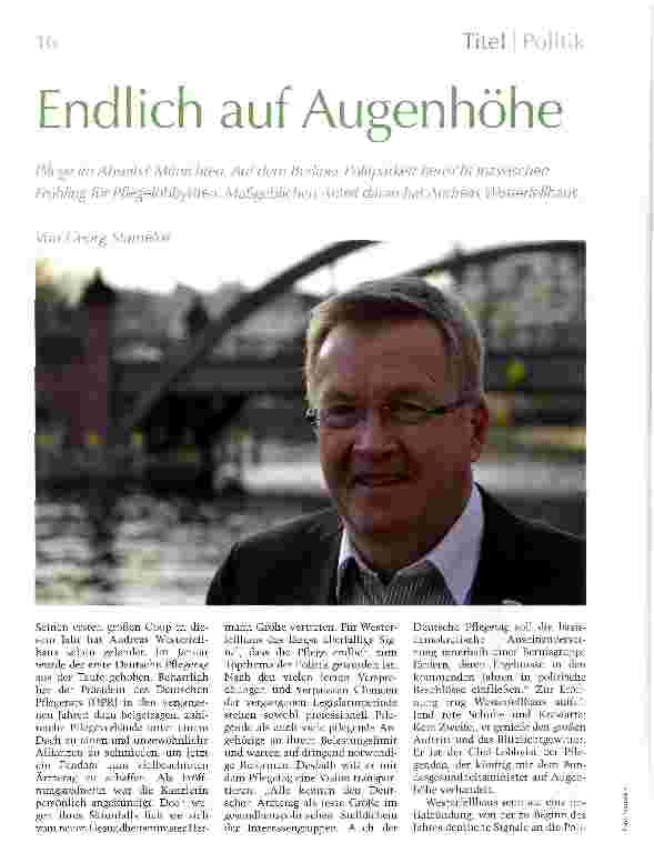 Vorschauseite 1: Endlich auf Augenhöhe