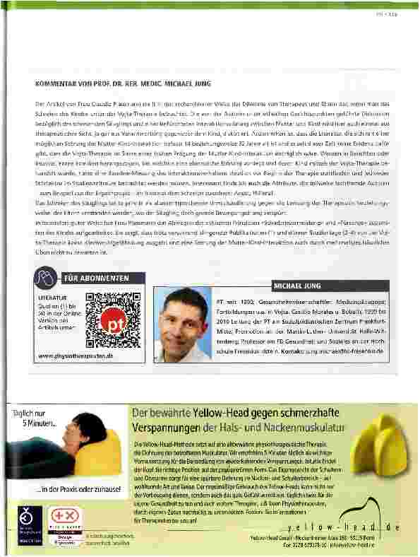 Vorschauseite 4: Elternanleitung im Rahmen der Vojta-Therapie für Säuglinge