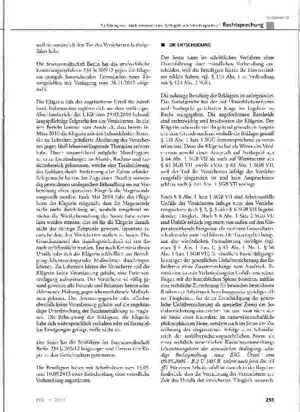 Vorschauseite 4: Zur Zahlung von Hinterbliebenenrente und Sterbegeld nach Behandlungsabbruch