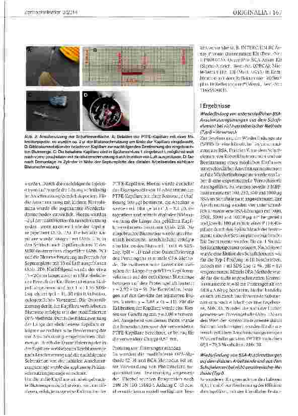 Vorschauseite 3: Ringversuche der AG DaVinci zur Etablierung einer Methode zur Überprüfung der Reinigungswirkung bei Robotik-Instrumenten