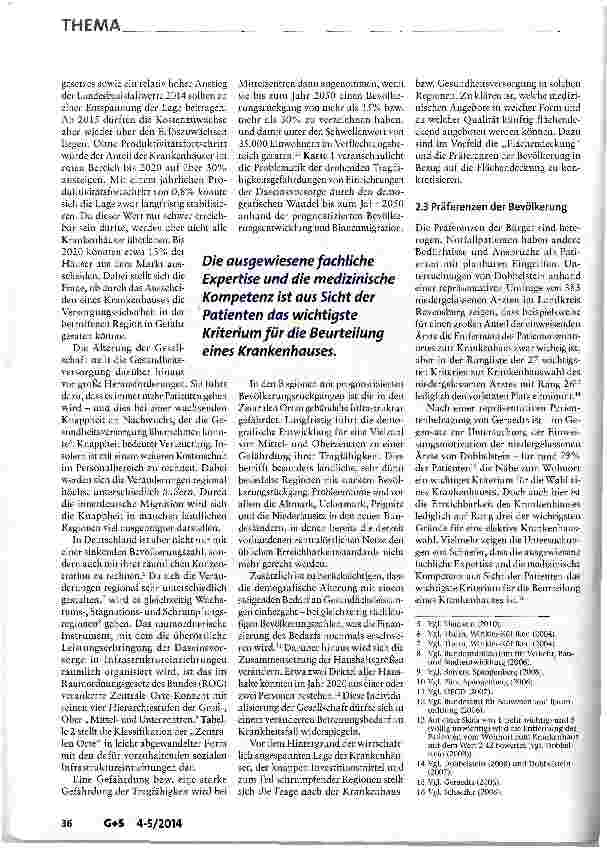Vorschauseite 4: Grundlagen einer erreichbarkeitsorientierten Versorgungsplanung
