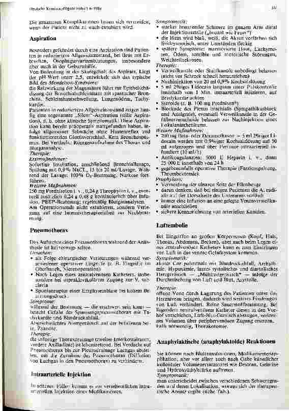 Vorschauseite 2: Komplikationen in der Anästhesie