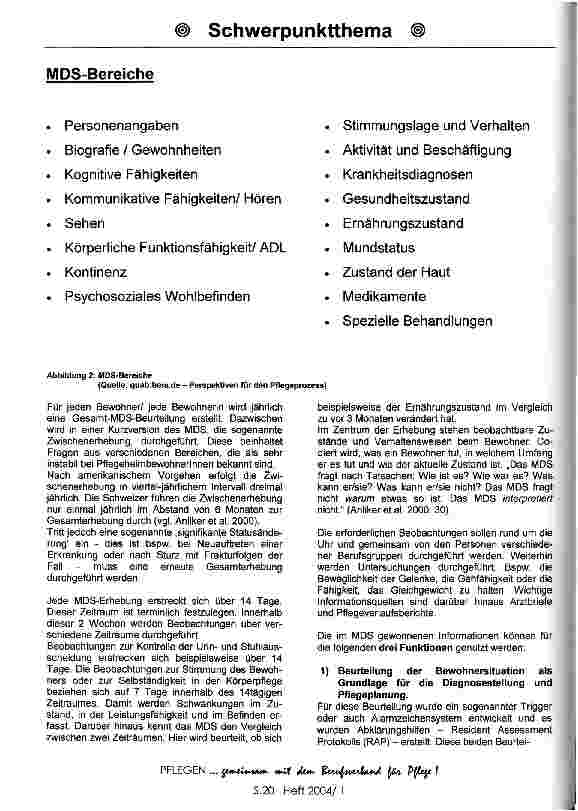 Vorschauseite 3: Das Resident Assessment Instrument: Die Einführung des Instrumentes in der stationären Altenpflege am Beispiel zweier Pflegeeinrichtungen
