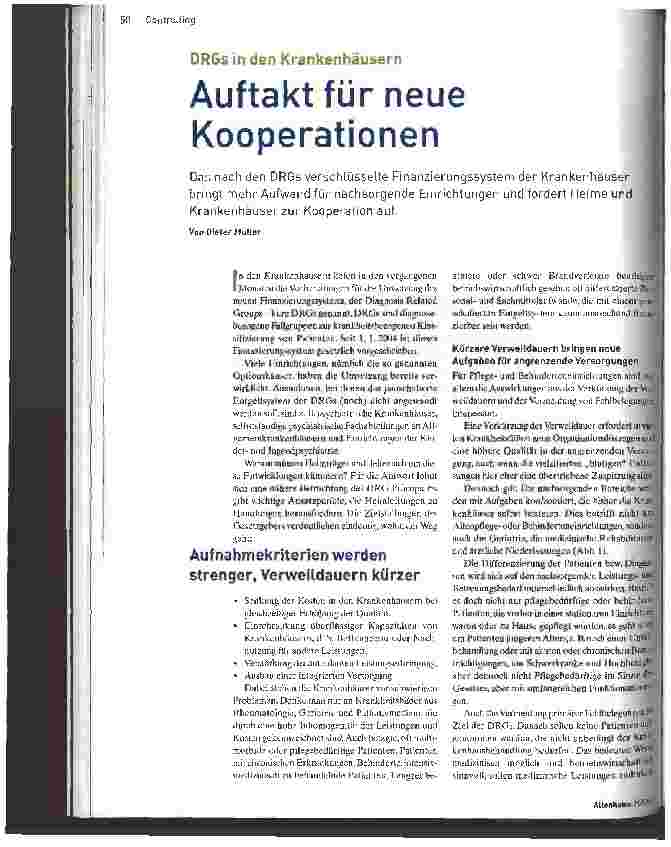 Vorschauseite 1: Auftakt für neue Kooperation