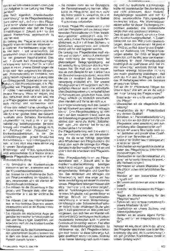 Vorschauseite 4: Krankenhausbetriebsführung - ein Anliegen der Pflegedienstleitung