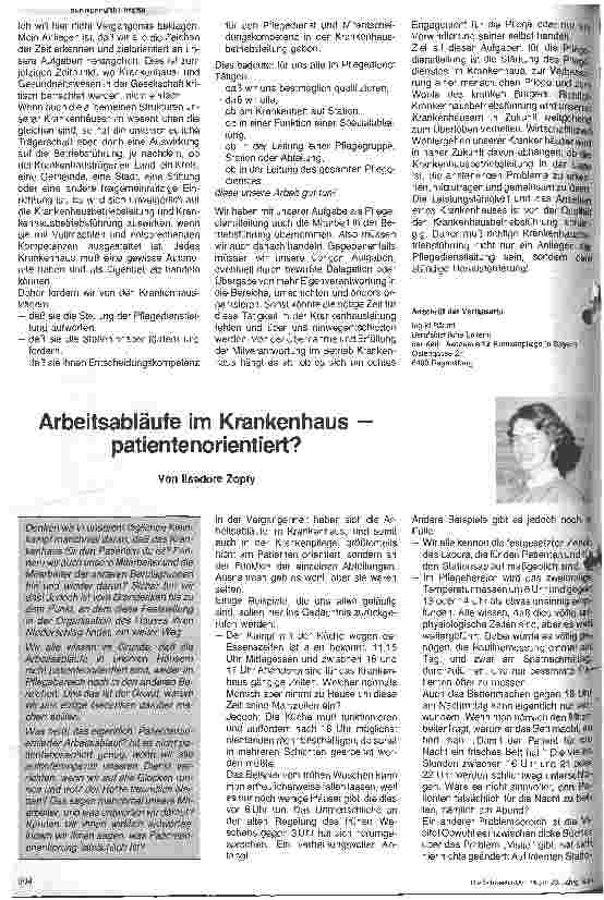 Vorschauseite 5: Krankenhausbetriebsführung - ein Anliegen der Pflegedienstleitung