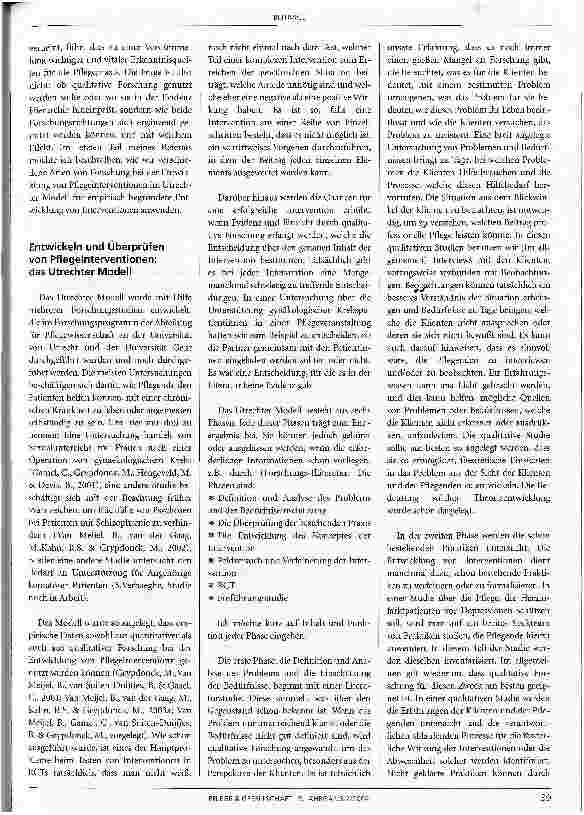Vorschauseite 5: Eine kritische Bewertung von Forschungsmethoden zur Herstellung von Evidenz in der Pflege