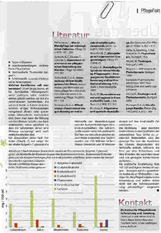Vorschauseite 2: Kamillentees in der (Mund-) Pflege