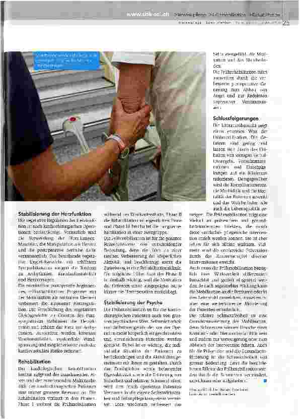 Vorschauseite 3: Frühmobilisation bei kardio-chirurgischen Patienten