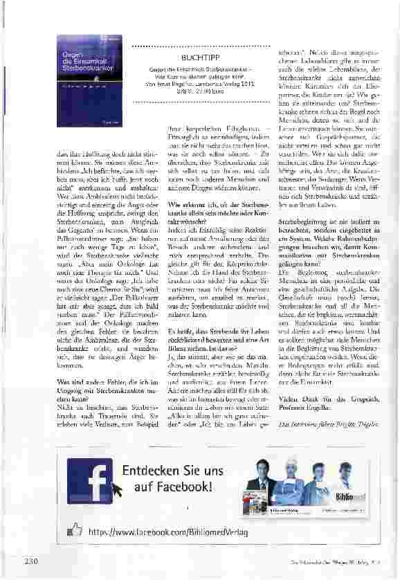 Vorschauseite 5: „DER STERBENDE MUSS SICH AUSSPRECHEN DÜRFEN