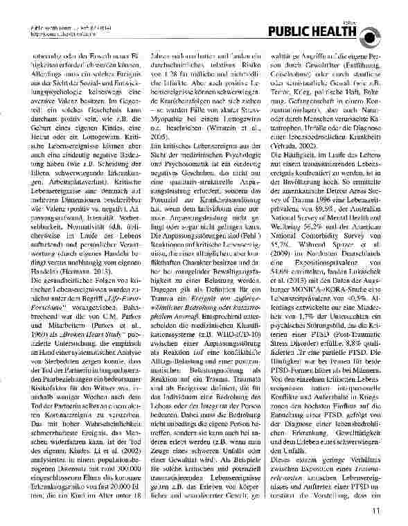 Vorschauseite 2: Kritische Lebensereignisse