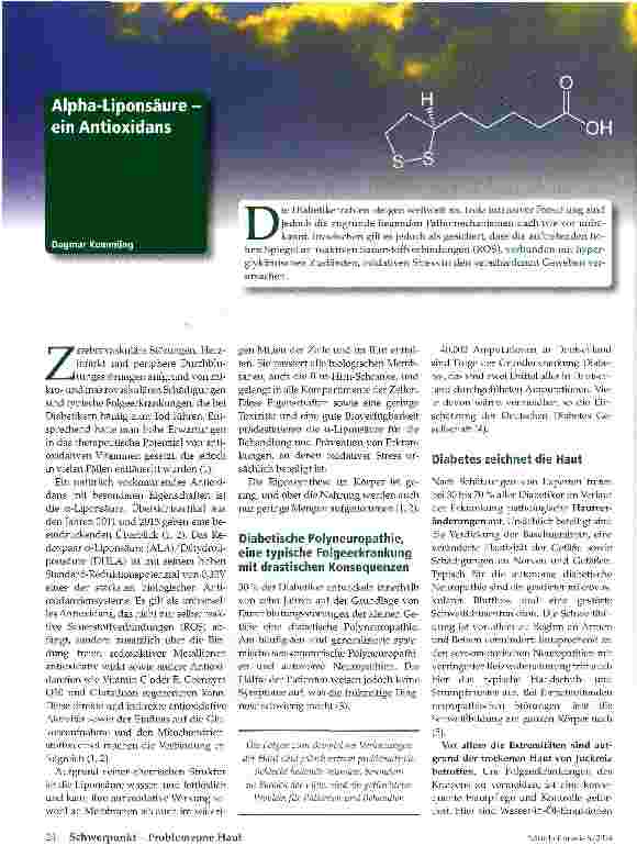 Vorschauseite 1: Alpha-Liponsäure ein Antioxidans