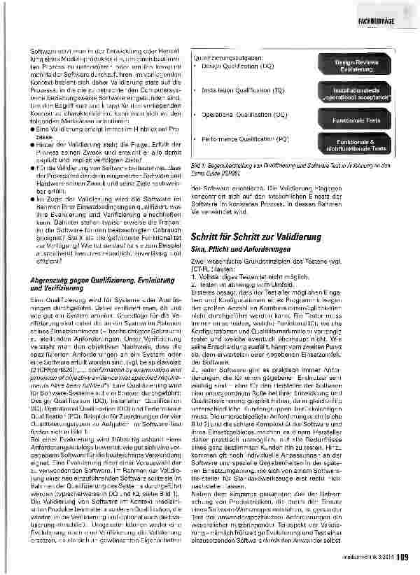 Vorschauseite 2: Software-Validierung Schritt für Schritt