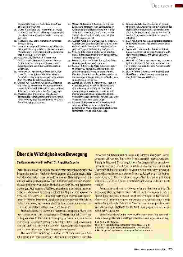 Vorschauseite 3: Bewegung und Mobilität: Kontrakturen