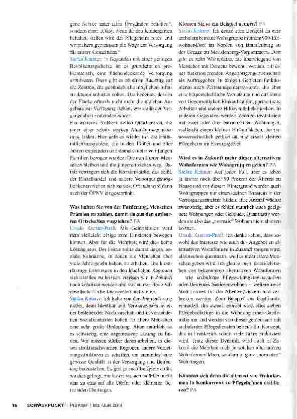Vorschauseite 5: Herausforderungen beim Thema „Wohnen im Alter