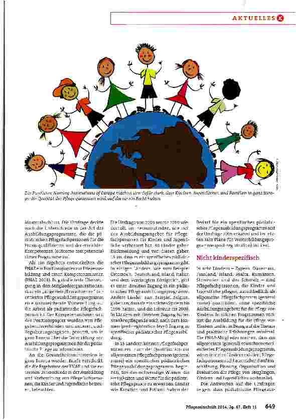 Vorschauseite 2: Die pädiatrische Pflege voranbringen