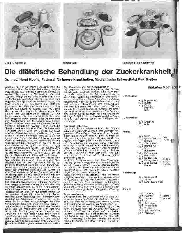 Vorschauseite 1: Die diätetische Behandlung der Zuckerkrankheit II