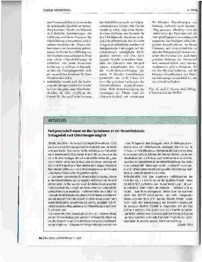 Vorschauseite 4: Vorschlag der DGNR zur Abbildung der Phase B im Fallpauschalensystem