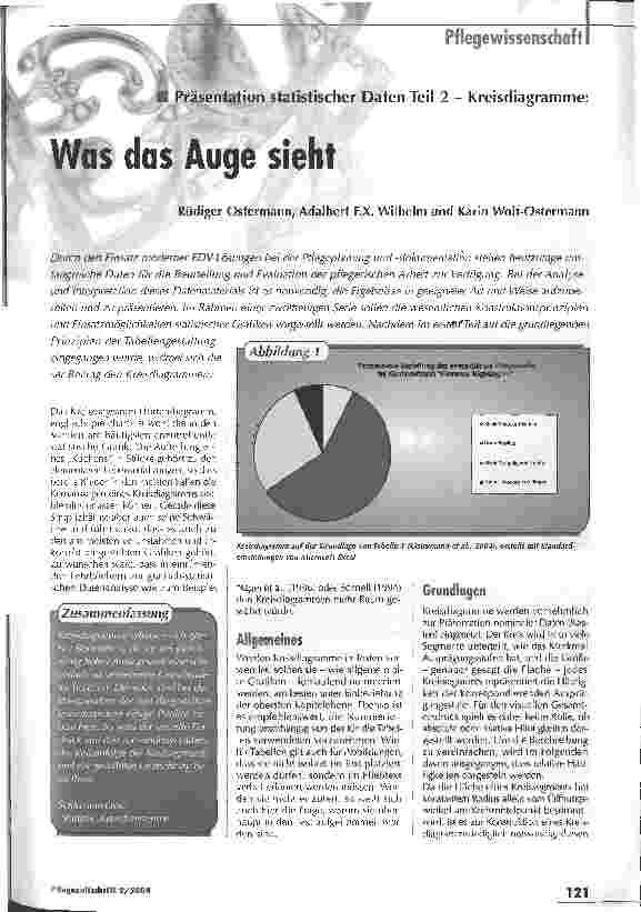 Vorschauseite 1: Was das Auge sieht - Präsentation statistischer Daten Teil 2 - Kreisdiagramme