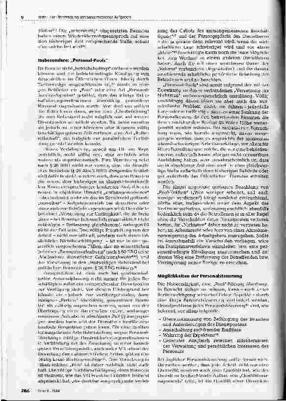 Vorschauseite 3: Zur Übertragung amtsangemessener Aufgaben