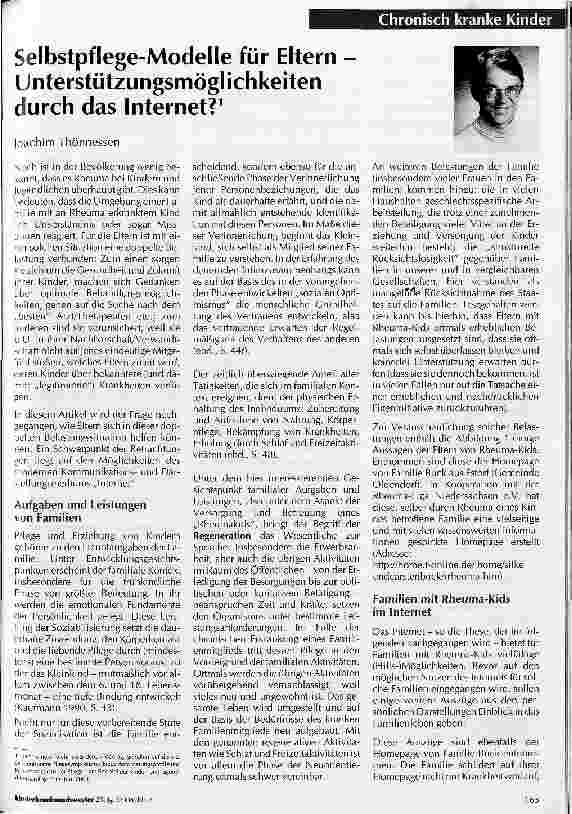 Vorschauseite 1: Selbstpflege-Modelle für Eltern - Unterstützungsmöglichkeiten durch das Internet?