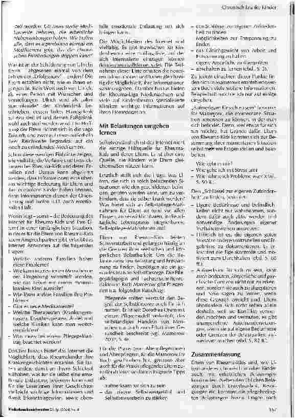 Vorschauseite 3: Selbstpflege-Modelle für Eltern - Unterstützungsmöglichkeiten durch das Internet?