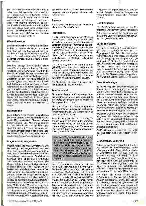 Vorschauseite 2: Die Pflege eines Kindes nach kardiochirurgischem Eingriff