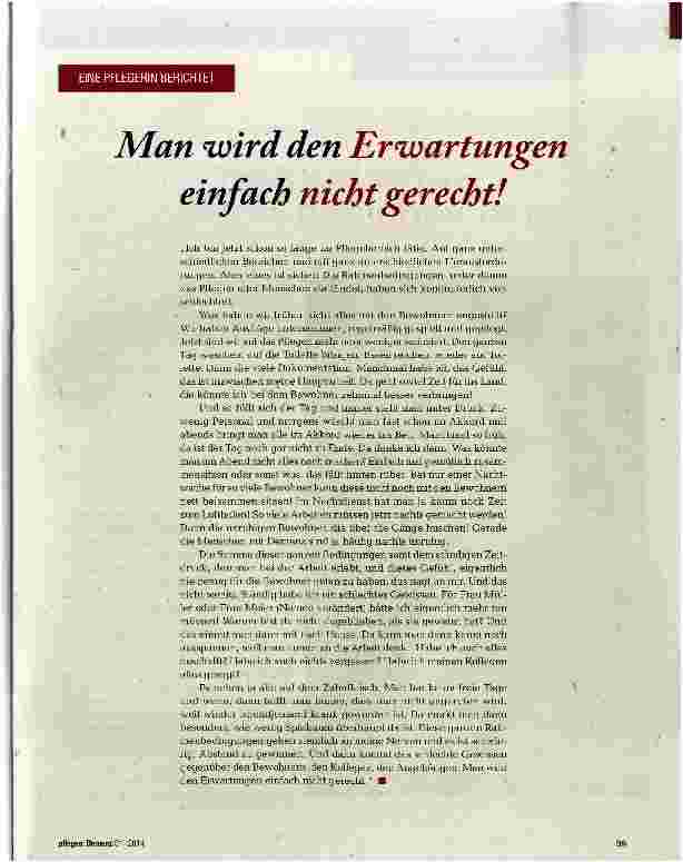 Vorschauseite 1: Man wird den Erwartungen einfach nicht gerecht!