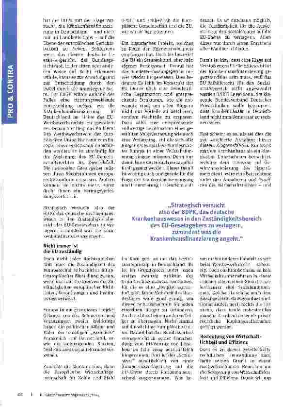 Vorschauseite 2: Pro: Berechtigte Beihilfen