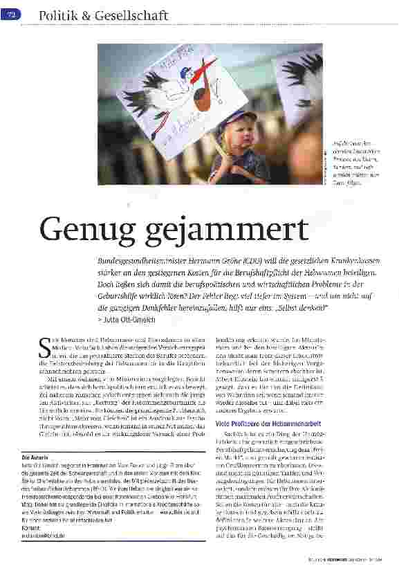 Vorschauseite 1: Genug gejammert