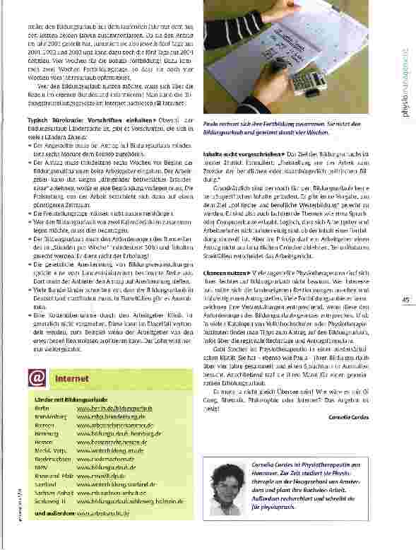 Vorschauseite 2: Freie Tage für Fortbildung So ists Recht!