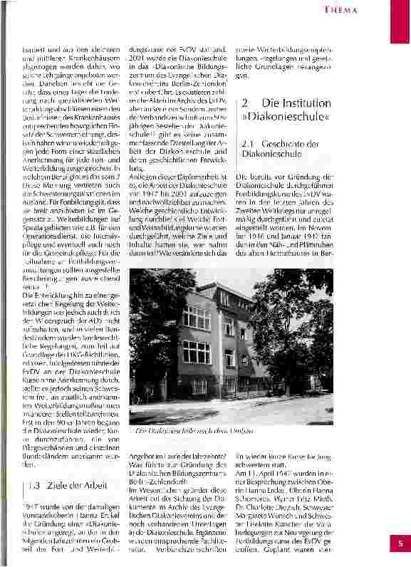 Vorschauseite 4: Von der Diakonieschule zum Bildungszentrum