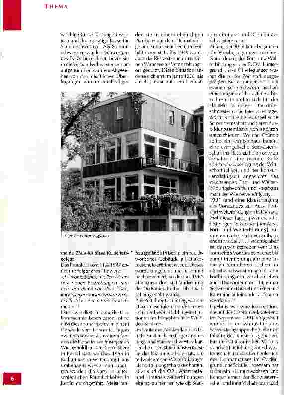 Vorschauseite 5: Von der Diakonieschule zum Bildungszentrum