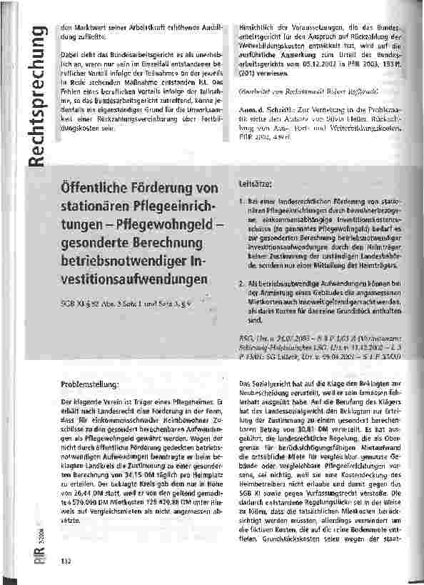 Vorschauseite 4: Rückzahlung von Fortbildungkosten BAG, Urteil vom 21.11.2002