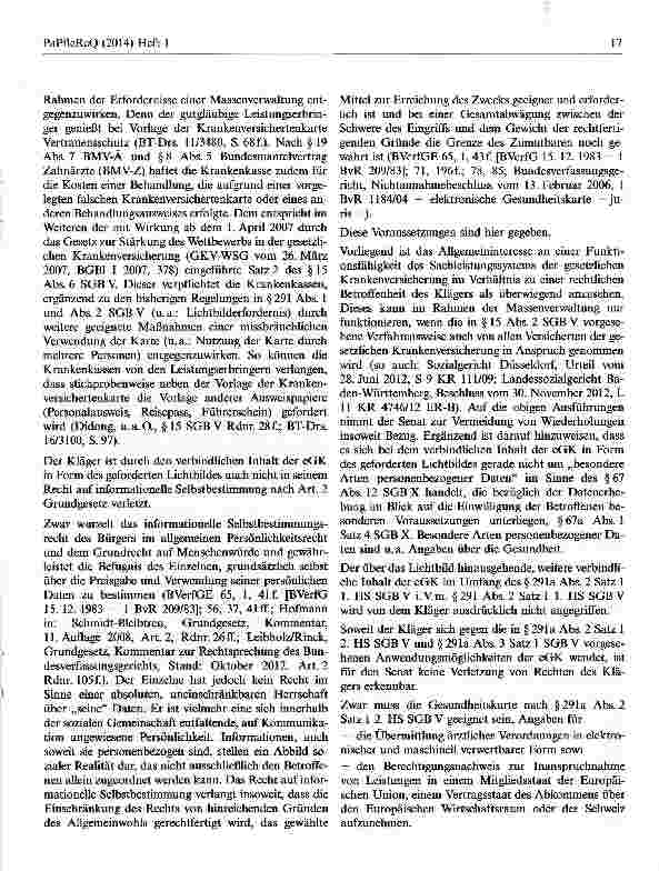 Vorschauseite 4: Krankenkassenversicherte sind dazu verpflichtet im Rahmen der elektronischen Gesundheitskarte auch ein Lichtbild anzugeben