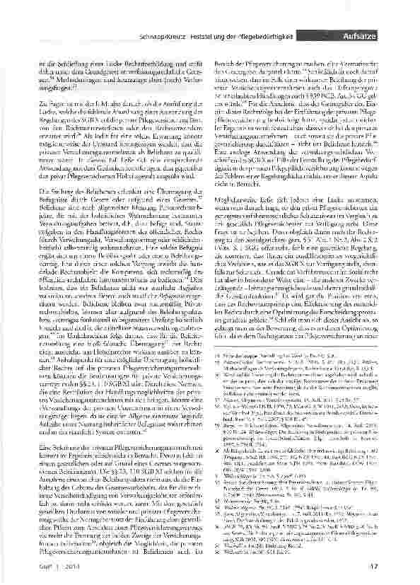 Vorschauseite 6: Das Verfahren zur Feststellung der Pflegebedürftigkeit in der privaten Pflegeversicherung