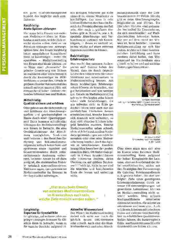 Vorschauseite 2: Externes Medizincontrolling
