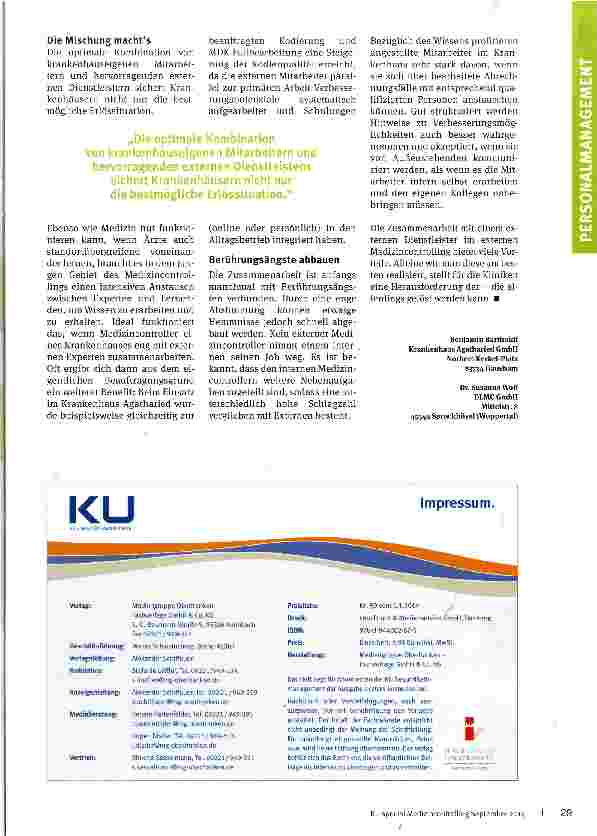 Vorschauseite 3: Externes Medizincontrolling