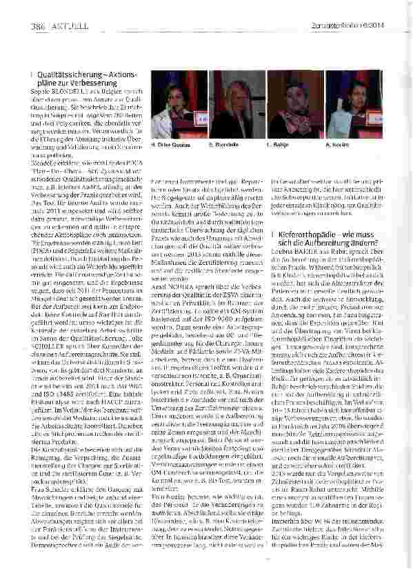 Vorschauseite 2: JIFS: Erfahrungsaustausch auf Französisch 2. Internationale französischsprachige Sterilisationstage in Marrakesch, Marokko, 12. -13. September 2014