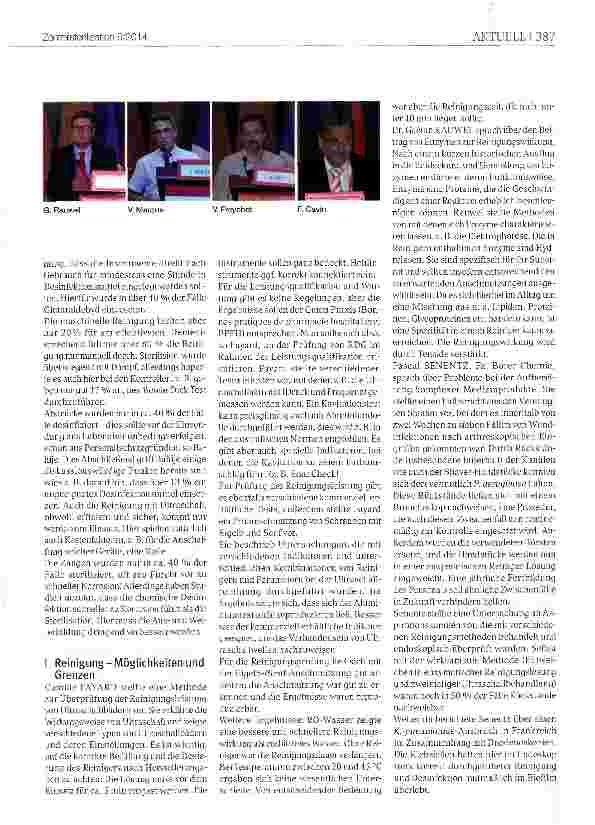 Vorschauseite 3: JIFS: Erfahrungsaustausch auf Französisch 2. Internationale französischsprachige Sterilisationstage in Marrakesch, Marokko, 12. -13. September 2014