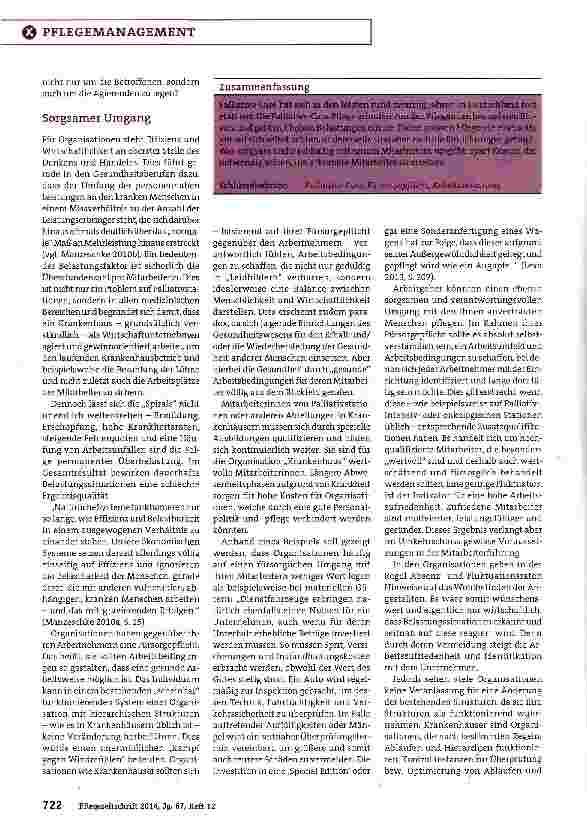 Vorschauseite 3: Plädoyer für einen sorgsamen Umgang